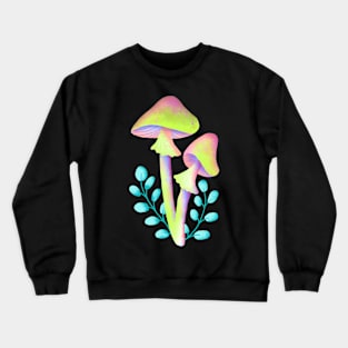 Everyone Know Magic Mushroom With Leaves Over The Next Crewneck Sweatshirt